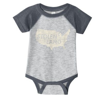 Stolen Land Native American Indigenous Infant Baby Jersey Bodysuit