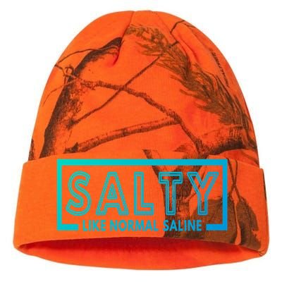 Salty Like Normal Saline Nurse Medical Funny Nurse Funny Gift Kati Licensed 12" Camo Beanie