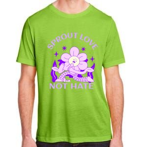 Sprout Love Not Hate Eracing Hate And Racism Together Gift Adult ChromaSoft Performance T-Shirt