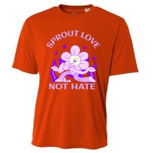 Sprout Love Not Hate Eracing Hate And Racism Together Gift Cooling Performance Crew T-Shirt