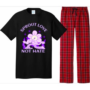 Sprout Love Not Hate Eracing Hate And Racism Together Gift Pajama Set