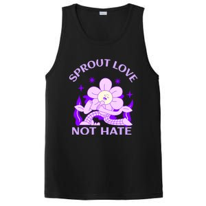 Sprout Love Not Hate Eracing Hate And Racism Together Gift PosiCharge Competitor Tank