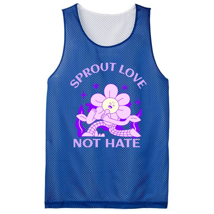 Sprout Love Not Hate Eracing Hate And Racism Together Gift Mesh Reversible Basketball Jersey Tank