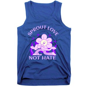 Sprout Love Not Hate Eracing Hate And Racism Together Gift Tank Top