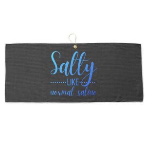 Salty Like Normal Saline Nurse Nursing Student Life Fun Gift Large Microfiber Waffle Golf Towel