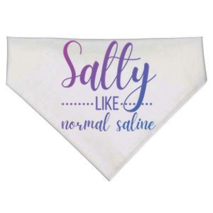 Salty Like Normal Saline Nurse Nursing Student Life Fun Gift USA-Made Doggie Bandana