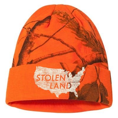 Stolen Land Native American Indigenous Kati Licensed 12" Camo Beanie