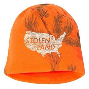 Stolen Land Native American Indigenous Kati - Camo Knit Beanie