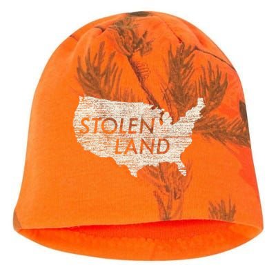 Stolen Land Native American Indigenous Kati - Camo Knit Beanie