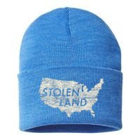 Stolen Land Native American Indigenous Sustainable Knit Beanie