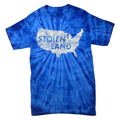 Stolen Land Native American Indigenous Tie-Dye T-Shirt