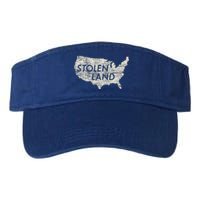 Stolen Land Native American Indigenous Valucap Bio-Washed Visor