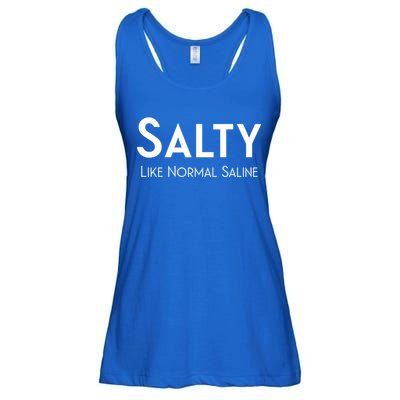 Salty Like Normal Saline Nurse Gift Ladies Essential Flowy Tank