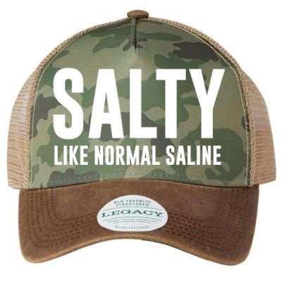 Salty Like Normal Saline Nurse Gift Nursing Gift Nurses Gift Legacy Tie Dye Trucker Hat