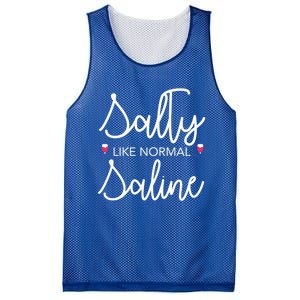 Salty Like Normal Saline Nursing Nurse Rn Lpn Cna Gift Meaningful Gift Mesh Reversible Basketball Jersey Tank