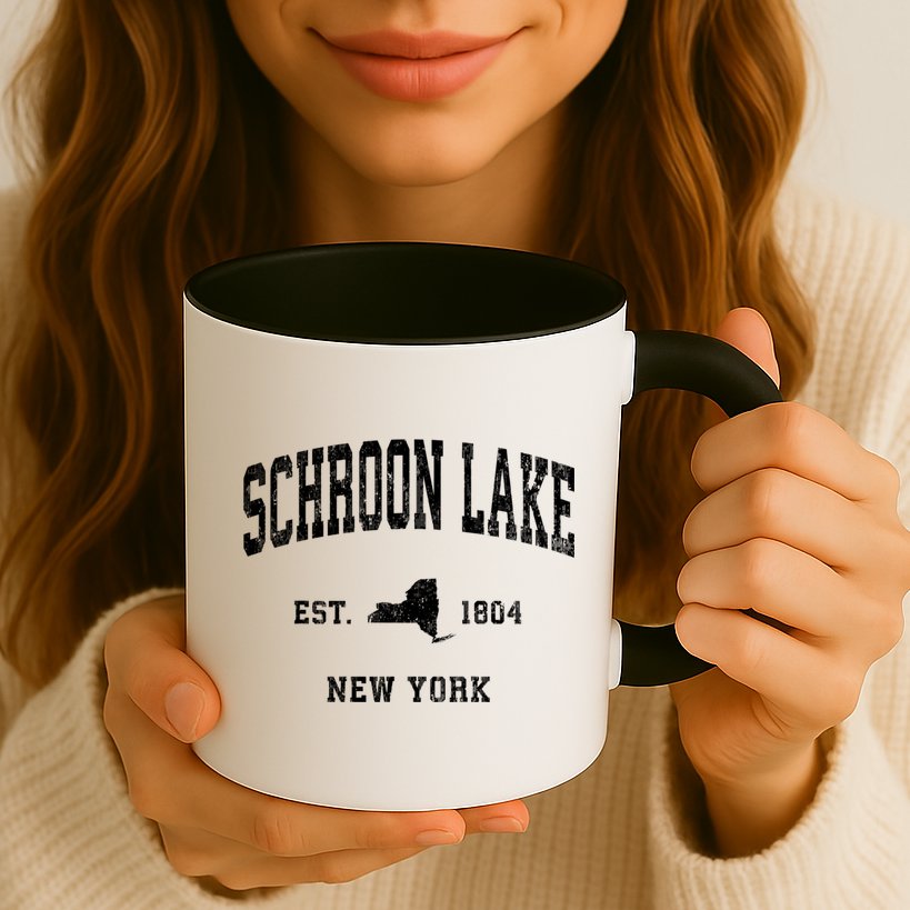 Schroon Lake New York Ny Vintage Athletic Mug