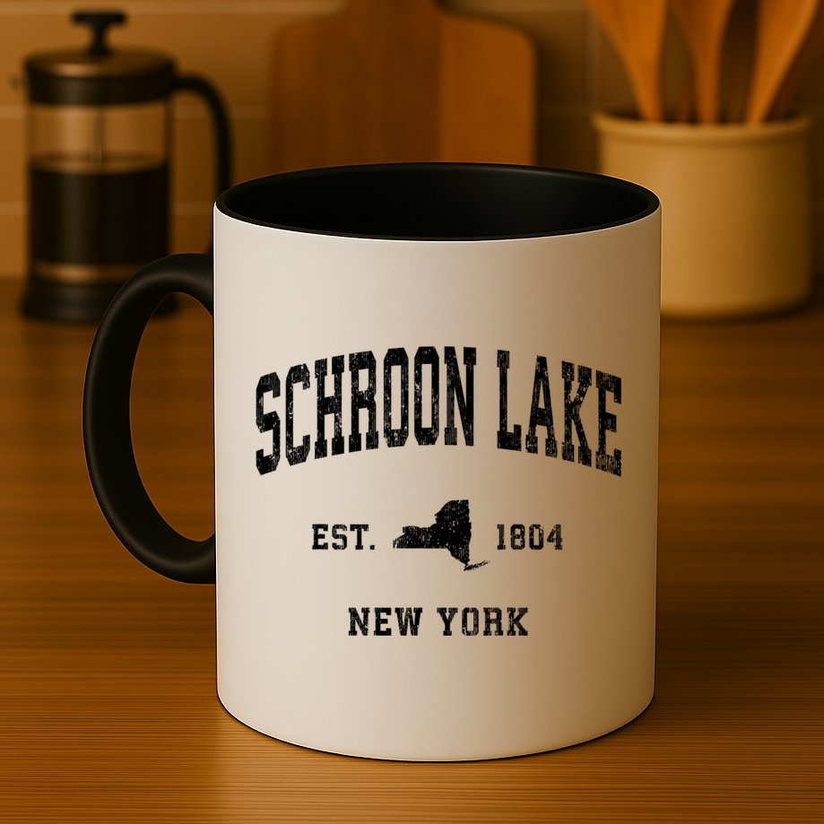 Schroon Lake New York Ny Vintage Athletic Mug