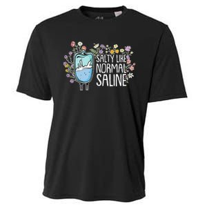 Salty Like Normal Saline Nurse Cooling Performance Crew T-Shirt