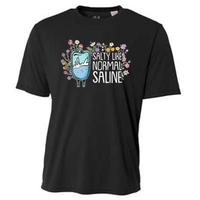 Salty Like Normal Saline Nurse Cooling Performance Crew T-Shirt