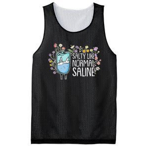 Salty Like Normal Saline Nurse Mesh Reversible Basketball Jersey Tank