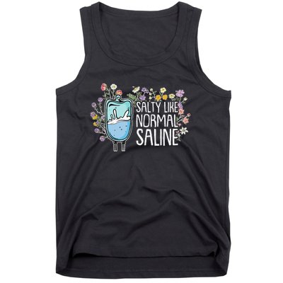 Salty Like Normal Saline Nurse Tank Top