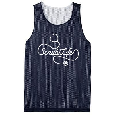 Scrub Life Nurse Doctor Stethoscope Passionate Medical RN Mesh Reversible Basketball Jersey Tank