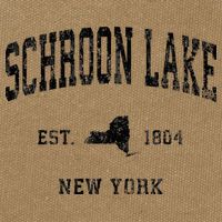 Schroon Lake New York Ny Athletic Black Sports Cotton Canvas Backpack