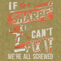 Sharpe Last Name If Sharpe CanT Fix It Garment-Dyed Women's Muscle Tee