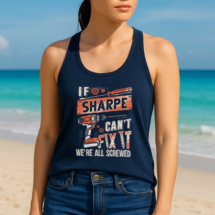 Sharpe Last Name If Sharpe CanT Fix It Womens Tank Top