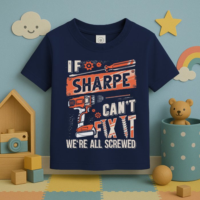 Sharpe Last Name If Sharpe CanT Fix It Toddler T-Shirt
