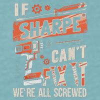 Sharpe Last Name If Sharpe CanT Fix It Sueded Cloud Jersey T-Shirt