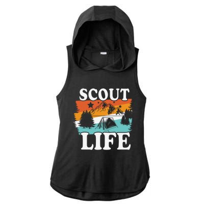 Scout Life Outdoor Adventure Gift Scouts Gift Ladies PosiCharge Tri-Blend Wicking Draft Hoodie Tank