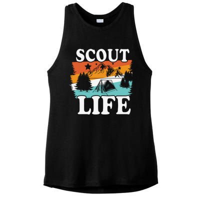 Scout Life Outdoor Adventure Gift Scouts Gift Ladies PosiCharge Tri-Blend Wicking Tank