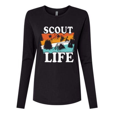 Scout Life Outdoor Adventure Gift Scouts Gift Womens Cotton Relaxed Long Sleeve T-Shirt