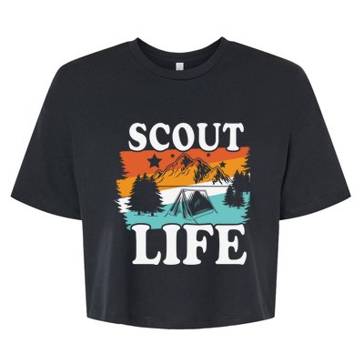 Scout Life Outdoor Adventure Gift Scouts Gift Bella+Canvas Jersey Crop Tee