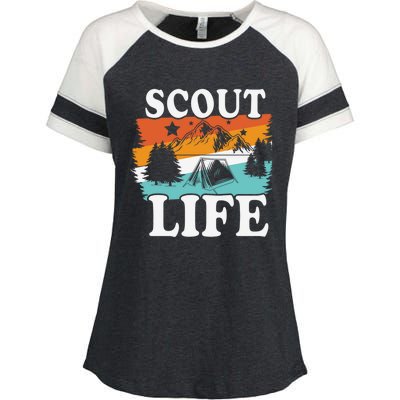 Scout Life Outdoor Adventure Gift Scouts Gift Enza Ladies Jersey Colorblock Tee