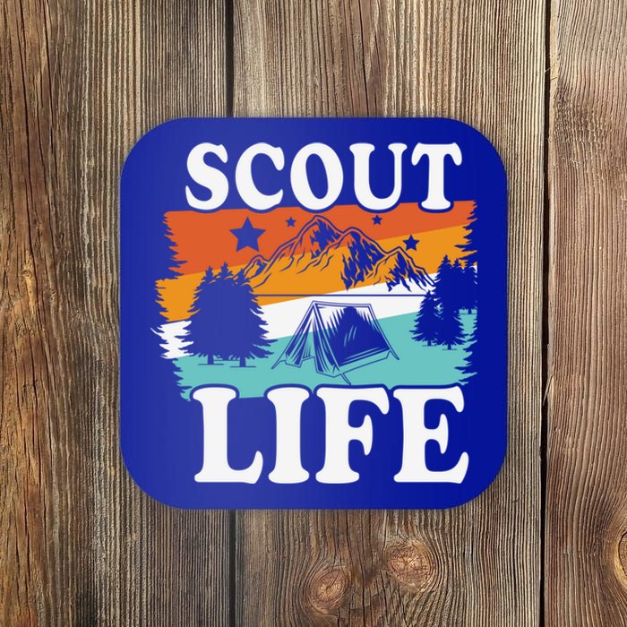 Scout Life Outdoor Adventure Gift Scouts Gift Coaster