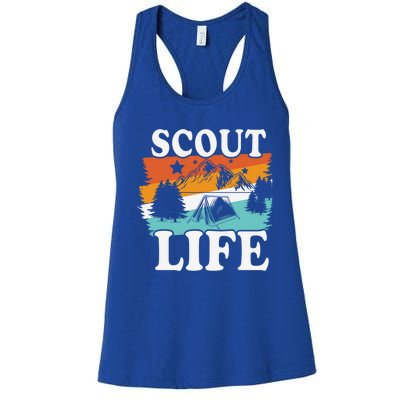 Scout Life Outdoor Adventure Gift Scouts Gift Women's Racerback Tank