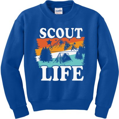 Scout Life Outdoor Adventure Gift Scouts Gift Kids Sweatshirt