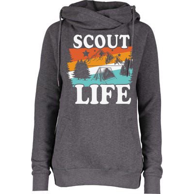 Scout Life Outdoor Adventure Gift Scouts Gift Womens Funnel Neck Pullover Hood