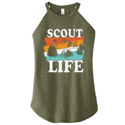 Scout Life Outdoor Adventure Gift Scouts Gift Women’s Perfect Tri Rocker Tank