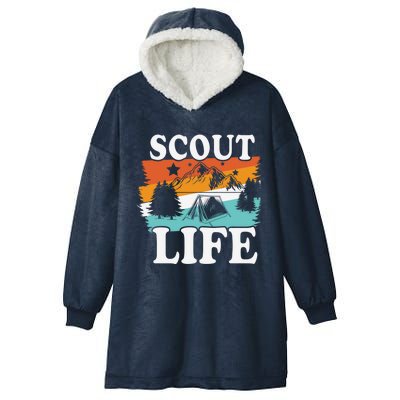 Scout Life Outdoor Adventure Gift Scouts Gift Hooded Wearable Blanket