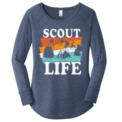 Scout Life Outdoor Adventure Gift Scouts Gift Women's Perfect Tri Tunic Long Sleeve Shirt