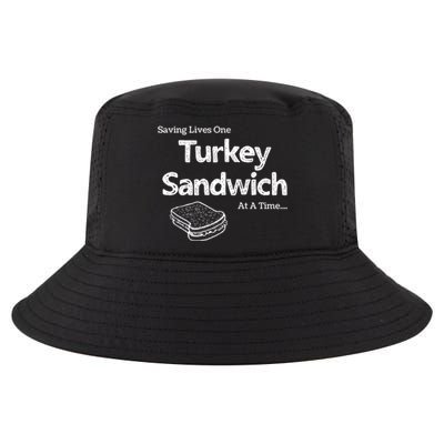 Saving Lives One Turkey Sandwich At A Time Er Nurse Humor Cute Gift Cool Comfort Performance Bucket Hat