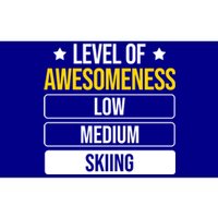 Ski Level Of Awesoess Skiing Gift Bumper Sticker