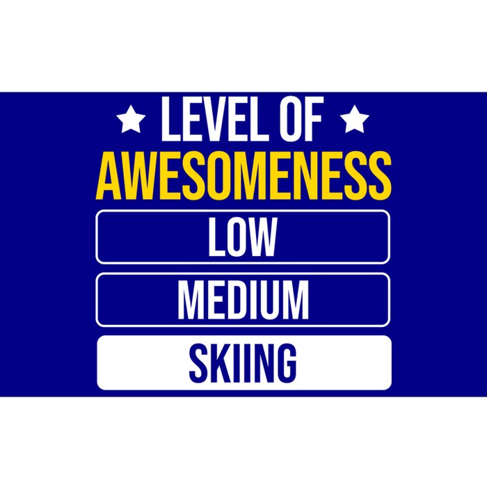 Ski Level Of Awesoess Skiing Gift Bumper Sticker