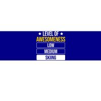 Ski Level Of Awesoess Skiing Gift Bumper Sticker