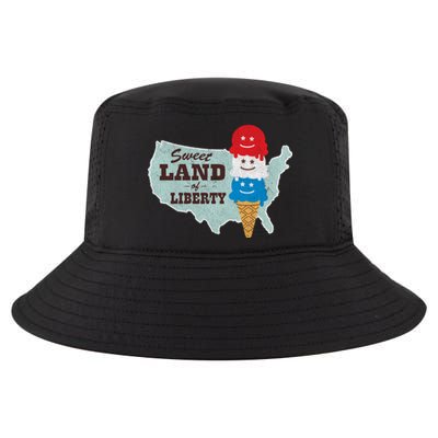 Sweet Land Of Liberty Patriotic 4th Of July Ice Cream Gift Cool Comfort Performance Bucket Hat