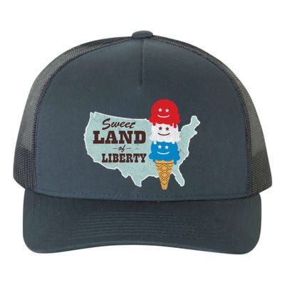 Sweet Land Of Liberty Patriotic 4th Of July Ice Cream Gift Yupoong Adult 5-Panel Trucker Hat