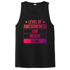 Ski Level Of Awesoess Skiing Cute Gift PosiCharge Competitor Tank